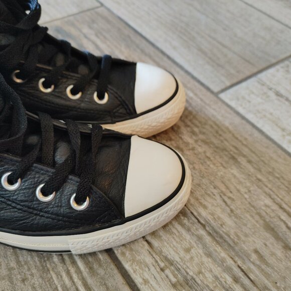 Rare Genuine Leather Converse All Star Chuck Taylor Sailor Jerry Shoes - Men's 4 - Picture 10 of 16